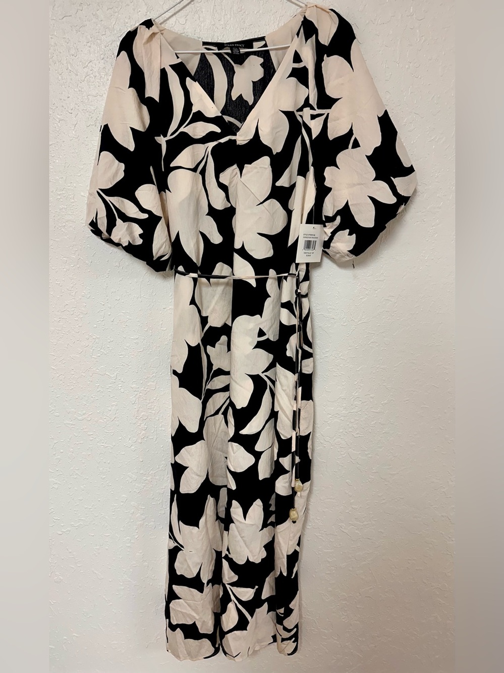 ✨ NWT Ellen Tracy Bold Floral Puff-Sleeve Maxi Dress - Size Small ✨
